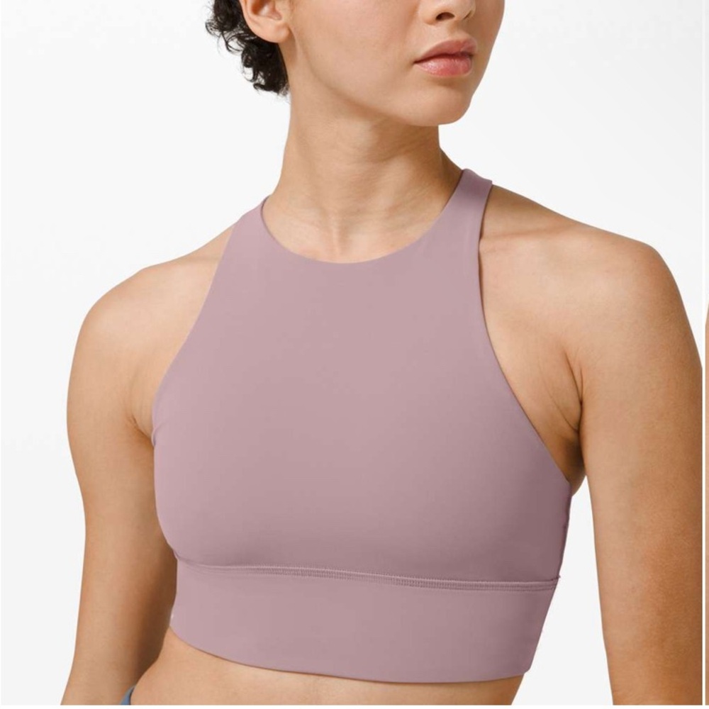 EUC Lululemon Energy Bra High Neck Long Line Tough *Medium Support, B–D Cup 2 - Picture 5 of 8